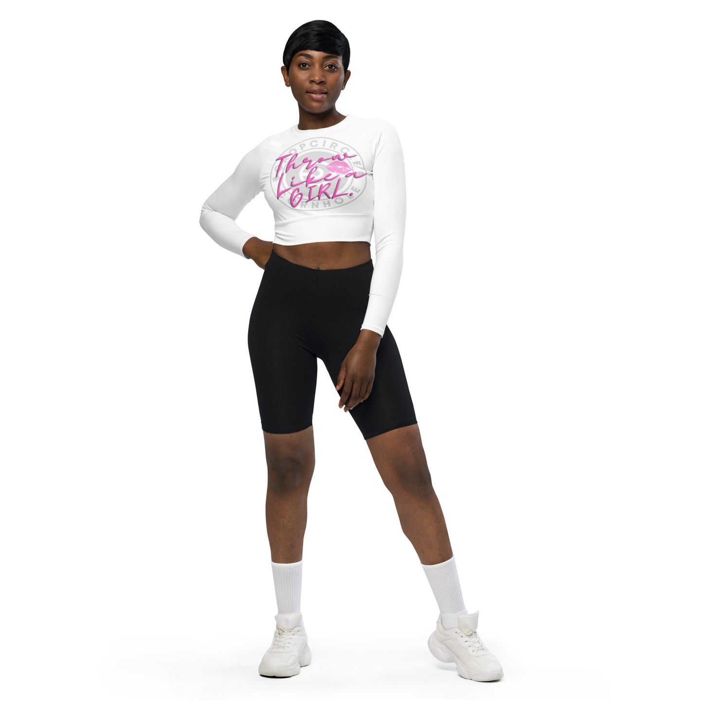 long-sleeve crop top