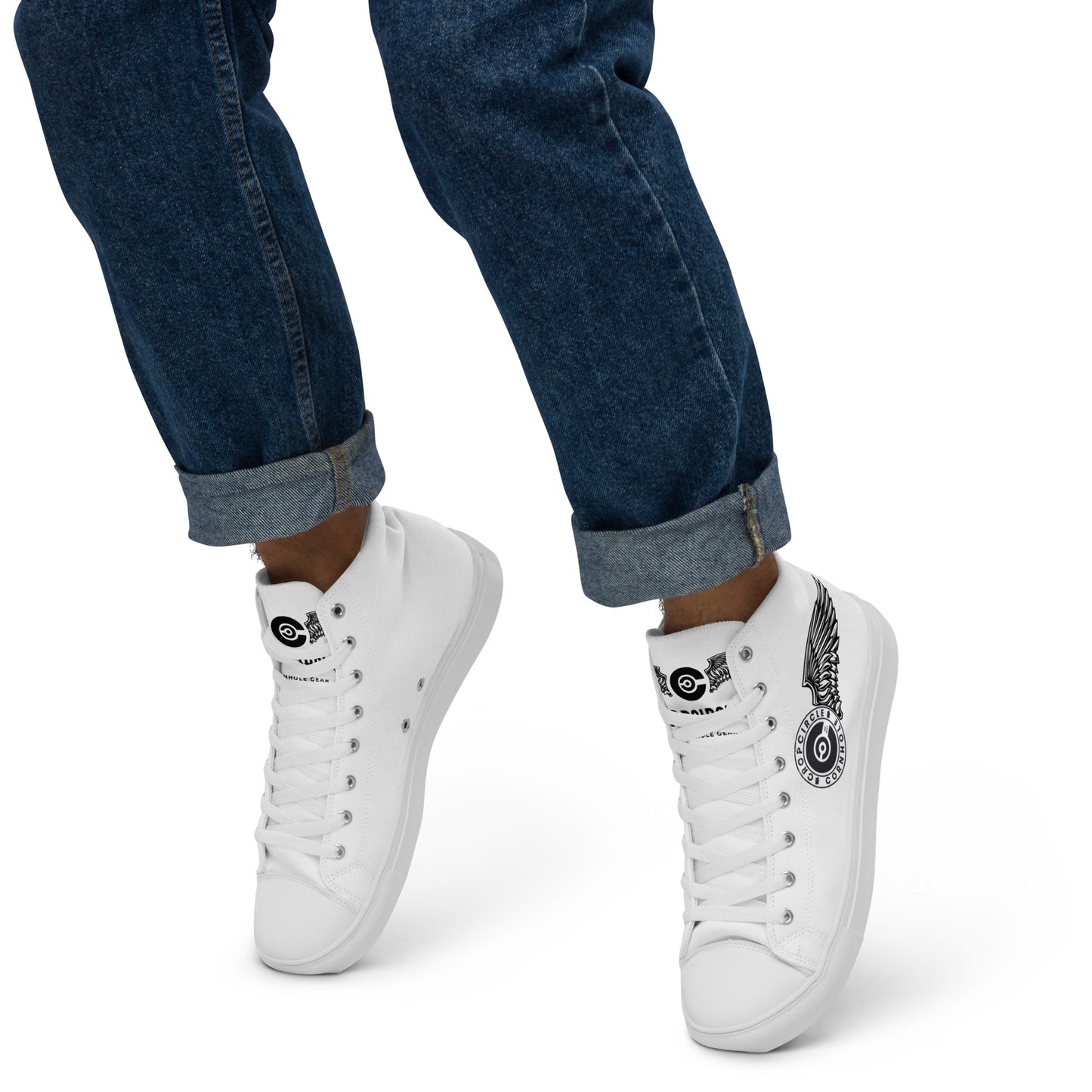 Men’s high top canvas shoes