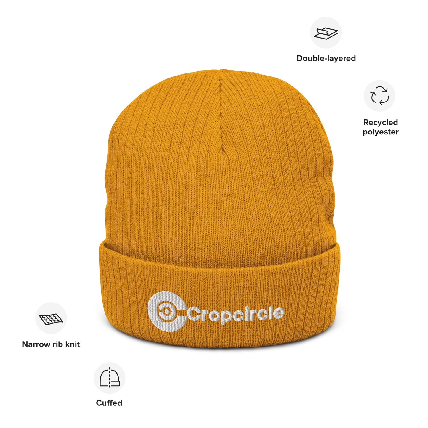 Ribbed knit beanie