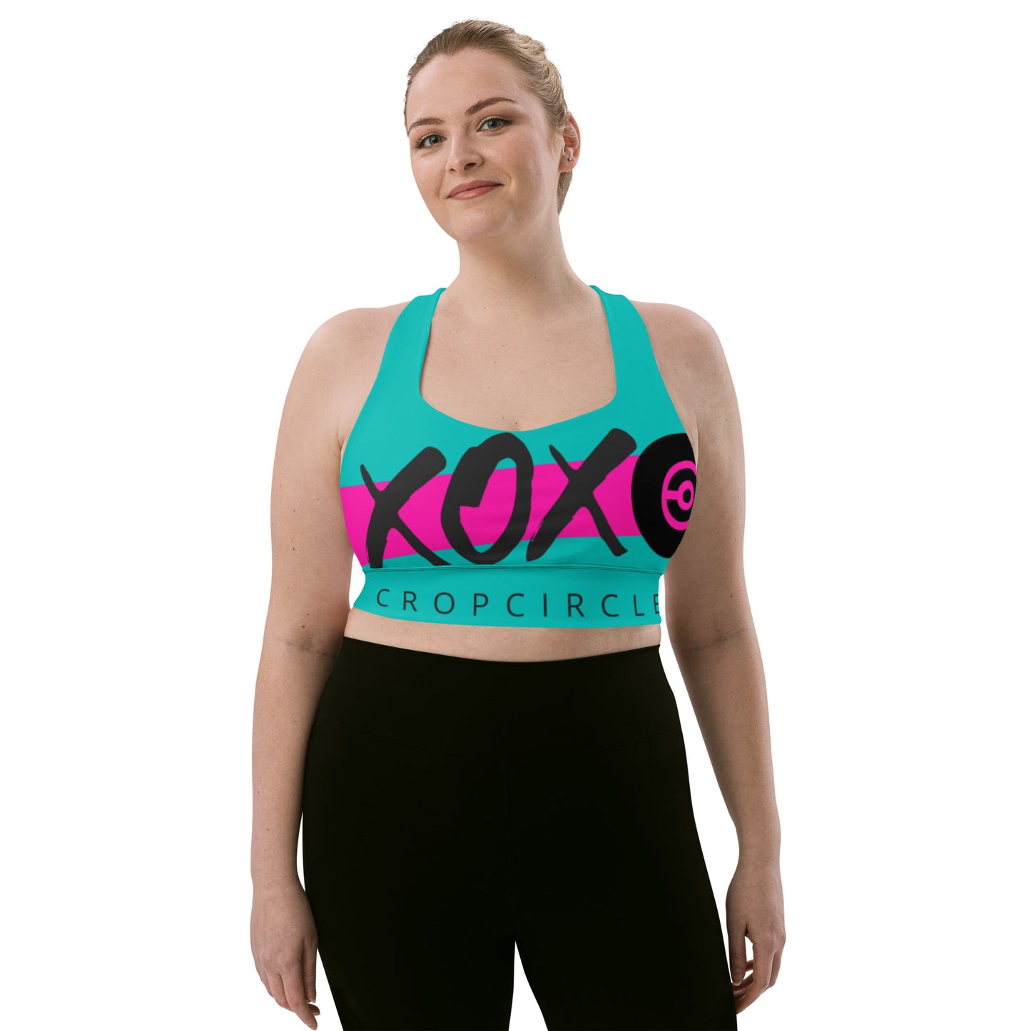 XOXO Longline sports bra – Cropcircle Cornhole