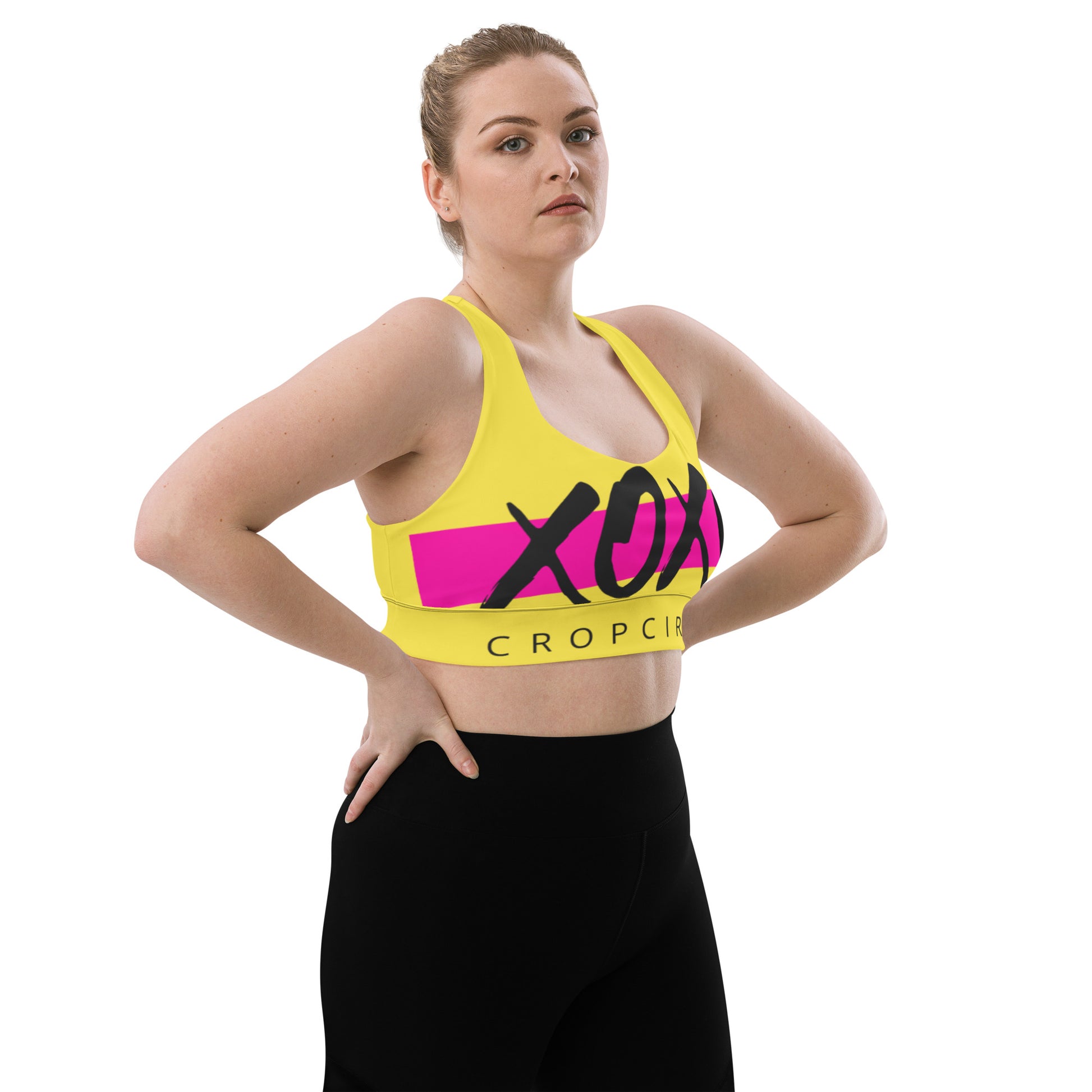 XOXO Longline sports bra – Cropcircle Cornhole
