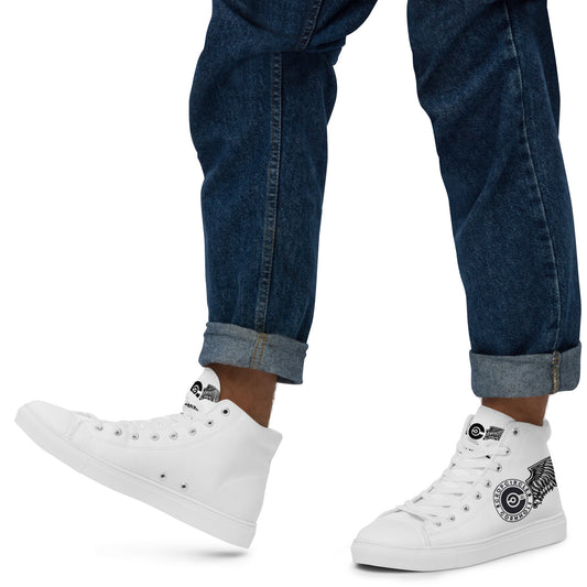 Men’s high top canvas shoes